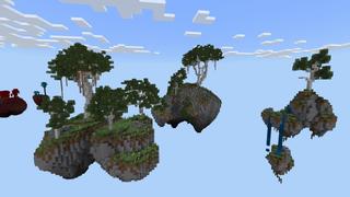 Screenshot of the Minecraft Bedrock Marketplace product Skyblock Adventure created by Fall Studios.