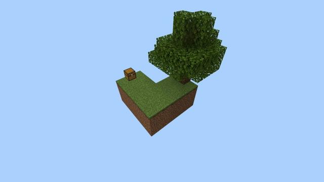 Screenshot of the Minecraft Bedrock Marketplace product Skyblock Challenge created by Fall Studios.