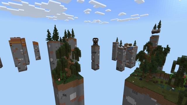 Screenshot of the Minecraft Bedrock Marketplace product Skyblock Chunk Challenge created by Fall Studios.