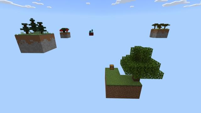 Screenshot of the Minecraft Bedrock Marketplace product Skyblock Chunked created by Fall Studios.