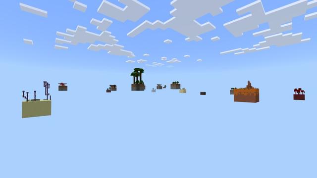 Screenshot of the Minecraft Bedrock Marketplace product Skyblock Chunked created by Fall Studios.