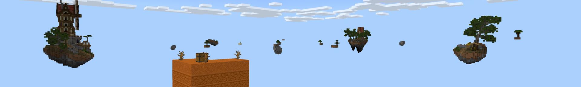 Panorama of the Minecraft Bedrock Marketplace product Skyblock Classic created by Fall Studios.
