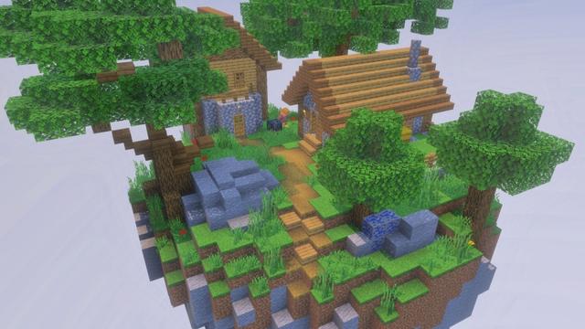 Screenshot of the Minecraft Bedrock Marketplace product Skyblock Classic created by Fall Studios.