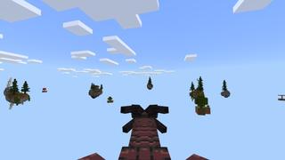 Screenshot of the Minecraft Bedrock Marketplace product Skyblock Dragon Adventure created by Fall Studios.