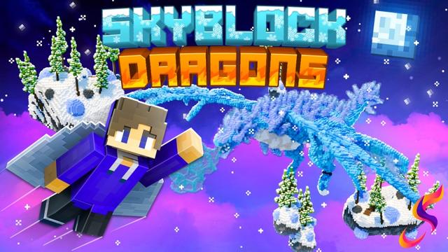 Thumbnail of the Minecraft Bedrock Marketplace product Dragones de Skyblock created by Fall Studios.