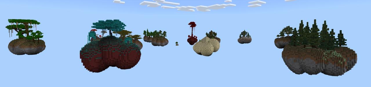 Panorama of the Minecraft Bedrock Marketplace product Skyblock Dreams created by Fall Studios.