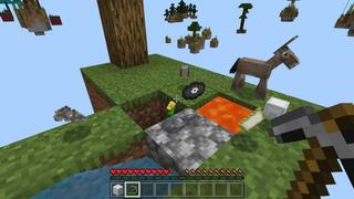 Screenshot of the Minecraft Bedrock Marketplace product Skyblock every drop is random created by Fall Studios.