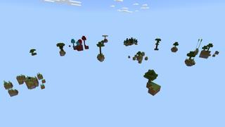 Screenshot of the Minecraft Bedrock Marketplace product Skyblock every drop is random created by Fall Studios.