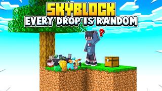 Thumbnail of the Minecraft Bedrock Marketplace product Skyblock cada gota es aleatoria created by Fall Studios.