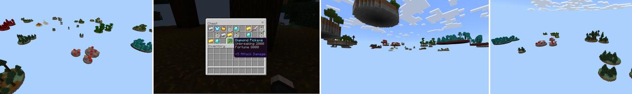 Panorama of the Minecraft Bedrock Marketplace product Skyblock Extreme Tools created by Fall Studios.