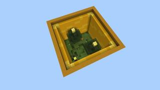 Screenshot of the Minecraft Bedrock Marketplace product Skyblock Giant Lucky Blocks created by Fall Studios.