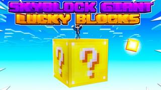 Thumbnail of the Minecraft Bedrock Marketplace product Skyblock Giant Lucky Blocks created by Fall Studios.