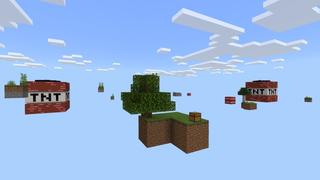 Screenshot of the Minecraft Bedrock Marketplace product Skyblock Giant TNT created by Fall Studios.