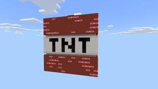 Screenshot of the Minecraft Bedrock Marketplace product Skyblock Giant TNT created by Fall Studios.