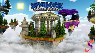 Thumbnail of the Minecraft Bedrock Marketplace product Skyblock Les Dieux Grecs created by Fall Studios.