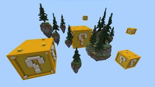 Screenshot of the Minecraft Bedrock Marketplace product Skyblock Lucky Block created by Fall Studios.