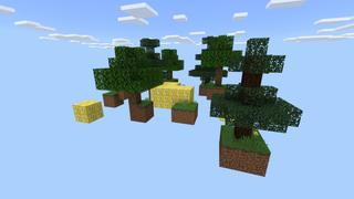 Screenshot of the Minecraft Bedrock Marketplace product Skyblock Lucky Blocks created by Fall Studios.