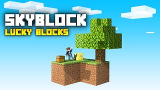 Thumbnail of the Minecraft Bedrock Marketplace product Skyblock Lucky Blocks created by Fall Studios.
