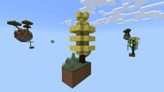 Screenshot of the Minecraft Bedrock Marketplace product Skyblock Lucky Islands created by Fall Studios.