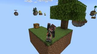 Screenshot of the Minecraft Bedrock Marketplace product Skyblock Lucky Islands created by Fall Studios.