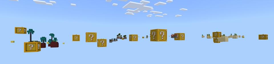Panorama of the Minecraft Bedrock Marketplace product Skyblock Lucky World created by Fall Studios.