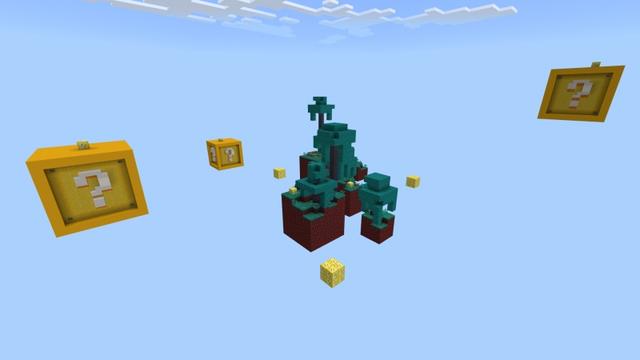 Screenshot of the Minecraft Bedrock Marketplace product Skyblock Lucky World created by Fall Studios.