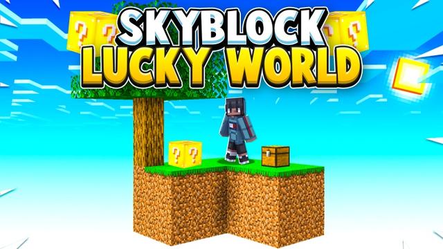 Thumbnail of the Minecraft Bedrock Marketplace product Skyblock Lucky World created by Fall Studios.