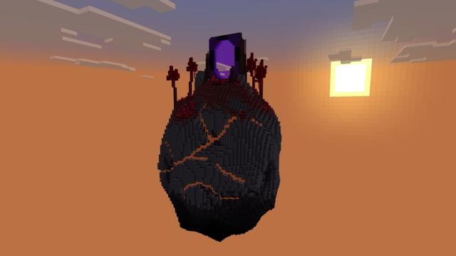 Screenshot of the Minecraft Bedrock Marketplace product Skyblock One Block created by Fall Studios.