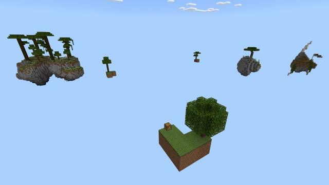 Screenshot of the Minecraft Bedrock Marketplace product Skyblock Original created by Fall Studios.
