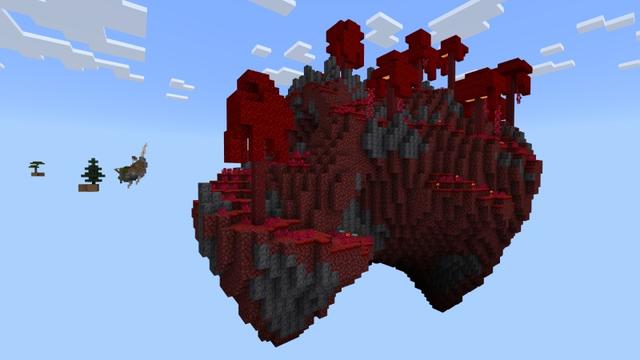 Screenshot of the Minecraft Bedrock Marketplace product Skyblock Original created by Fall Studios.