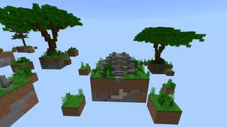 Screenshot of the Minecraft Bedrock Marketplace product SKYBLOCK ++ created by Fall Studios.