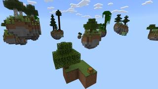 Screenshot of the Minecraft Bedrock Marketplace product Skyblock Rainbow Blocks created by Fall Studios.