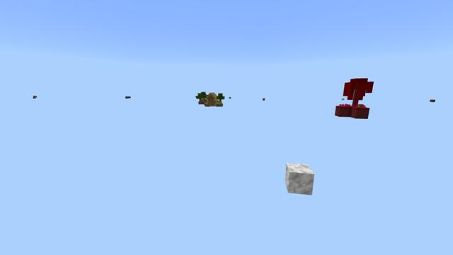 Screenshot of the Minecraft Bedrock Marketplace product Skyblock Random Blocks created by Fall Studios.