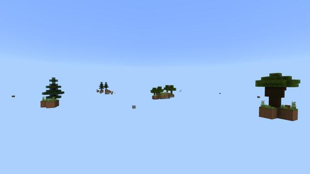 Screenshot of the Minecraft Bedrock Marketplace product Skyblock Random Blocks created by Fall Studios.
