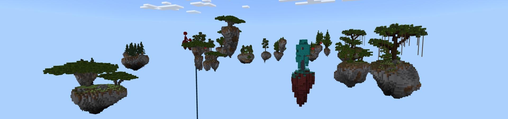 Panorama of the Minecraft Bedrock Marketplace product Skyblock Random Drop Challenge created by Fall Studios.
