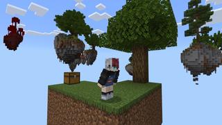 Screenshot of the Minecraft Bedrock Marketplace product Skyblock Random Drop Challenge created by Fall Studios.