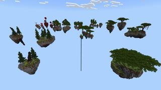 Screenshot of the Minecraft Bedrock Marketplace product Skyblock Random Drop Challenge created by Fall Studios.