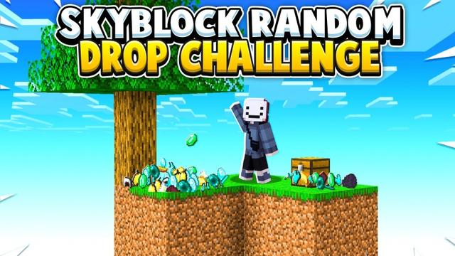Thumbnail of the Minecraft Bedrock Marketplace product Skyblock Random Drop Challenge created by Fall Studios.