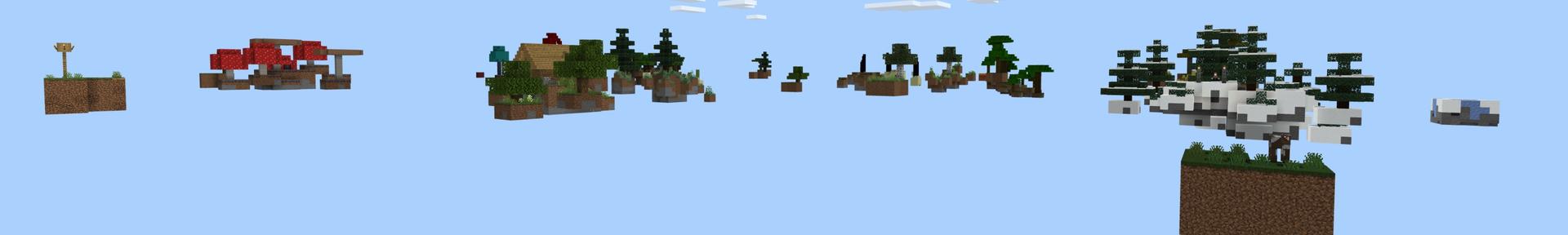 Panorama of the Minecraft Bedrock Marketplace product Skyblock Random Drops created by Fall Studios.