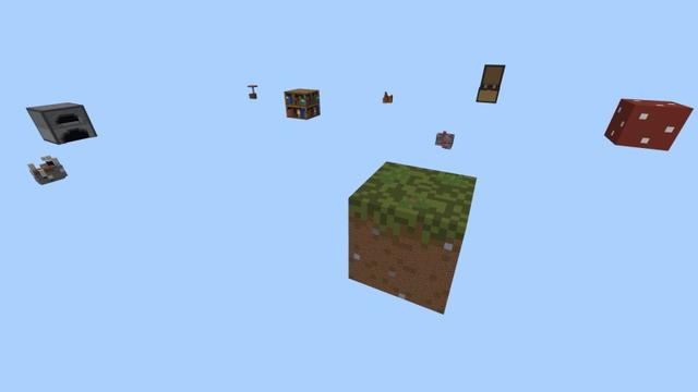 Screenshot of the Minecraft Bedrock Marketplace product Skyblock Ultimate Blocks created by Fall Studios.