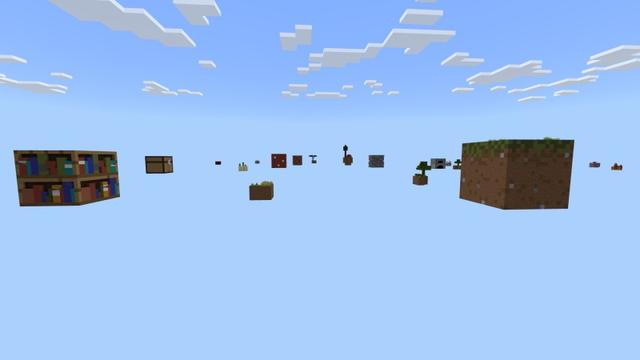 Screenshot of the Minecraft Bedrock Marketplace product Skyblock Ultimate Blocks created by Fall Studios.