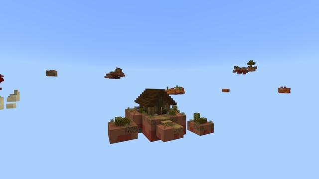 Screenshot of the Minecraft Bedrock Marketplace product Skyblock Wastelands created by Fall Studios.