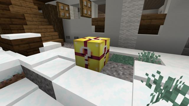 Screenshot of the Minecraft Bedrock Marketplace product Skyblock Winter created by Fall Studios.