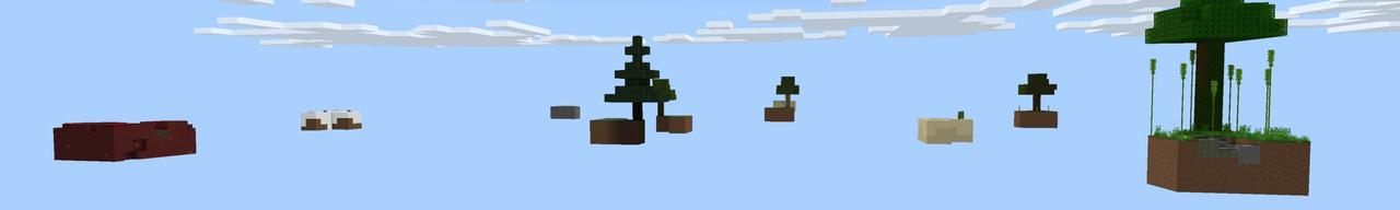 Panorama of the Minecraft Bedrock Marketplace product Skyblock XL created by Fall Studios.