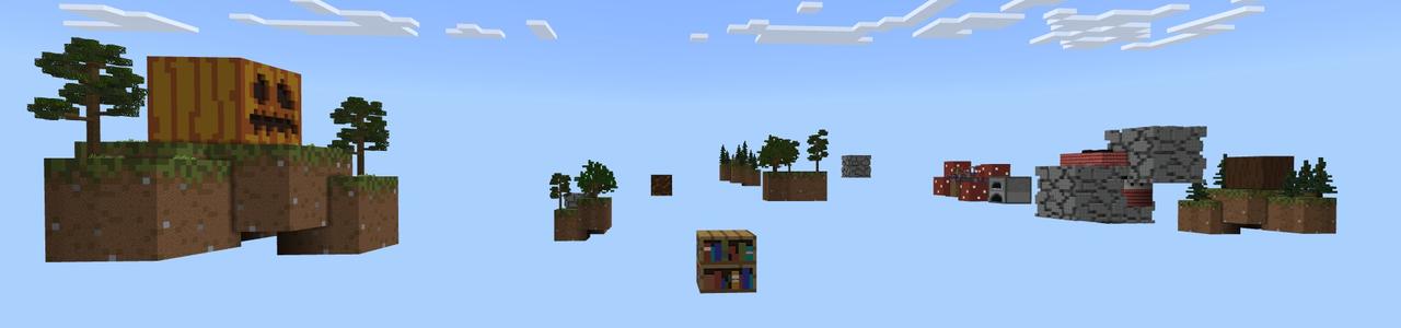 Panorama of the Minecraft Bedrock Marketplace product Skyblock XXL created by Fall Studios.