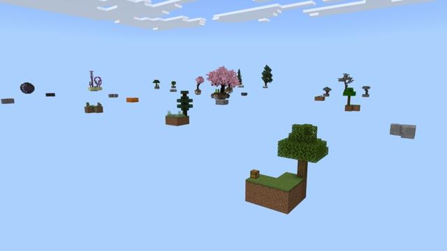 Screenshot of the Minecraft Bedrock Marketplace product Skyblock created by Fall Studios.