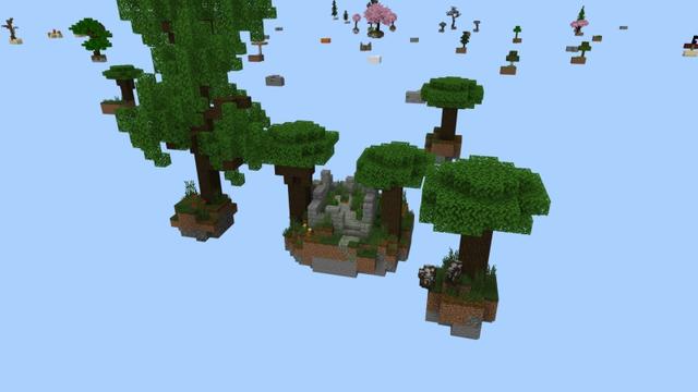 Screenshot of the Minecraft Bedrock Marketplace product Skyblock created by Fall Studios.