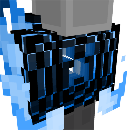 Thumbnail of the Minecraft Bedrock Marketplace product Soul Blue Glow Flame Creeper Hoodie created by Fall Studios.
