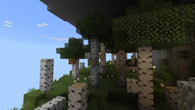 Screenshot of the Minecraft Bedrock Marketplace product Spiral Parkour created by Fall Studios.