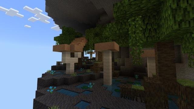 Screenshot of the Minecraft Bedrock Marketplace product Spiral Parkour created by Fall Studios.